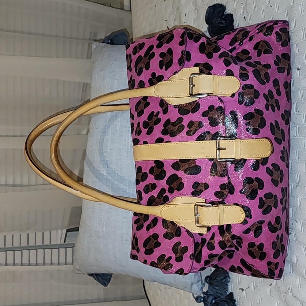 Maurizio Taiuti genuine leather satchel, EUC.